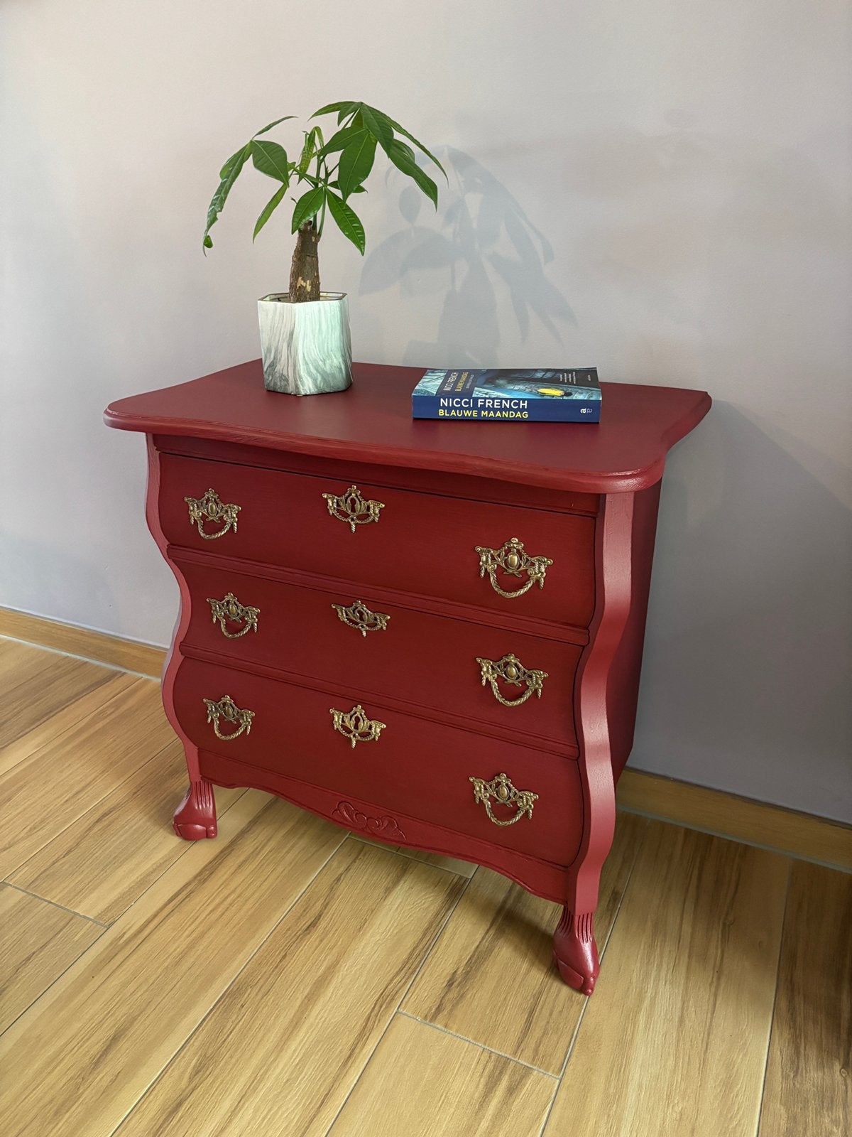 Buikkastje gerestyled -zgan, Huis en Inrichting, Kasten | Ladekasten, Ophalen, Eikenhout, 50 tot 100 cm, Zo goed als nieuw