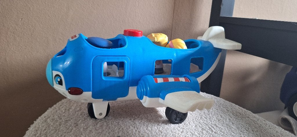 Fisher price little people vliegtuig, Kinderen en Baby's, Ophalen, Gebruikt, Auto of Voertuig, Met geluid