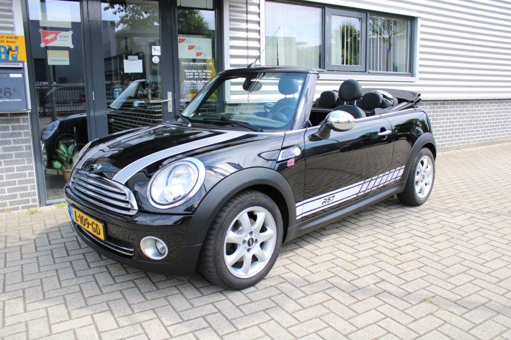 Mini CABRIO Chili 1.6 airco leder cruise control el pakket, Auto's, Gebruikt, 4 cilinders, Cabriolet, 4 stoelen