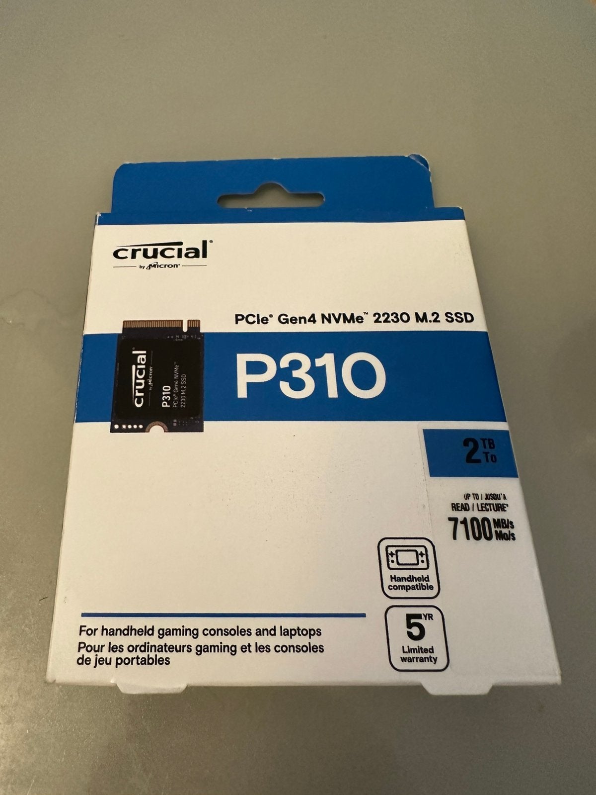 Crucial P310 1TB M.2 2230 NVMe SSD - Zo goed als nieuw