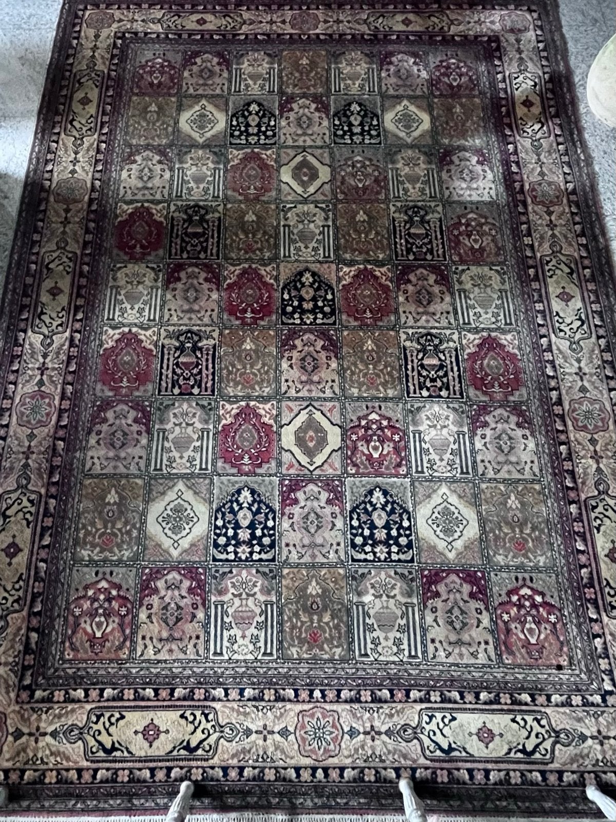 Prachtig groot handgeknoopt Oosters tapijt - Vintage 1972, Huis en Inrichting, Stoffering | Tapijten en Kleden, Ophalen, Gebruikt