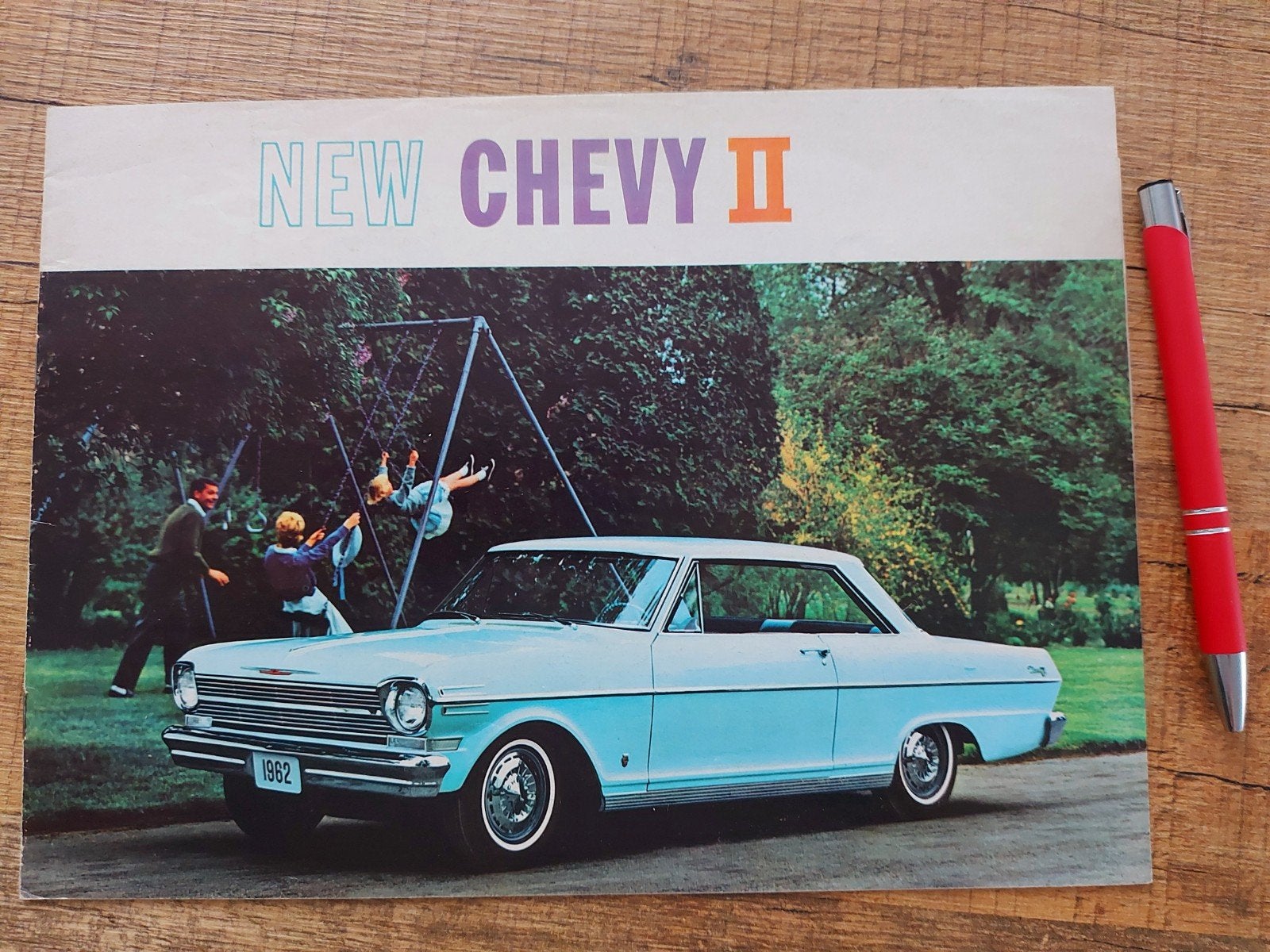1962 Chevrolet usa folder, Boeken, Ophalen of Verzenden, Zo goed als nieuw, Chevrolet