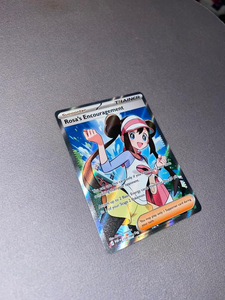 Pokemon - Rosa’s Encouragement Full Art 114/088, Ophalen of Verzenden, Nieuw, Losse kaart, Foil
