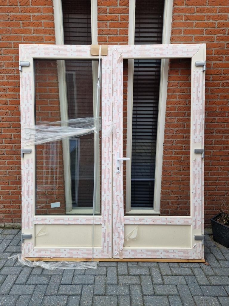 Buitenkansje!Terrasdeuren hr++220x190 br 1 deur herstellen, Ophalen, Kunststof, Deurkozijn, Nieuw
