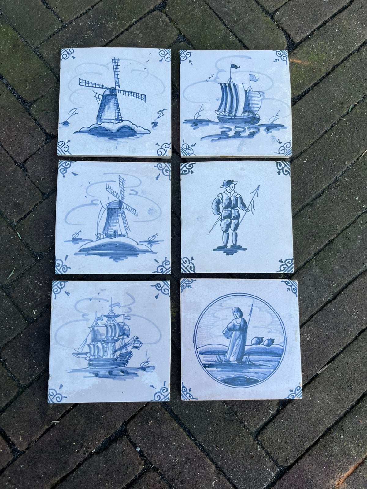 Oude tegels, Ophalen