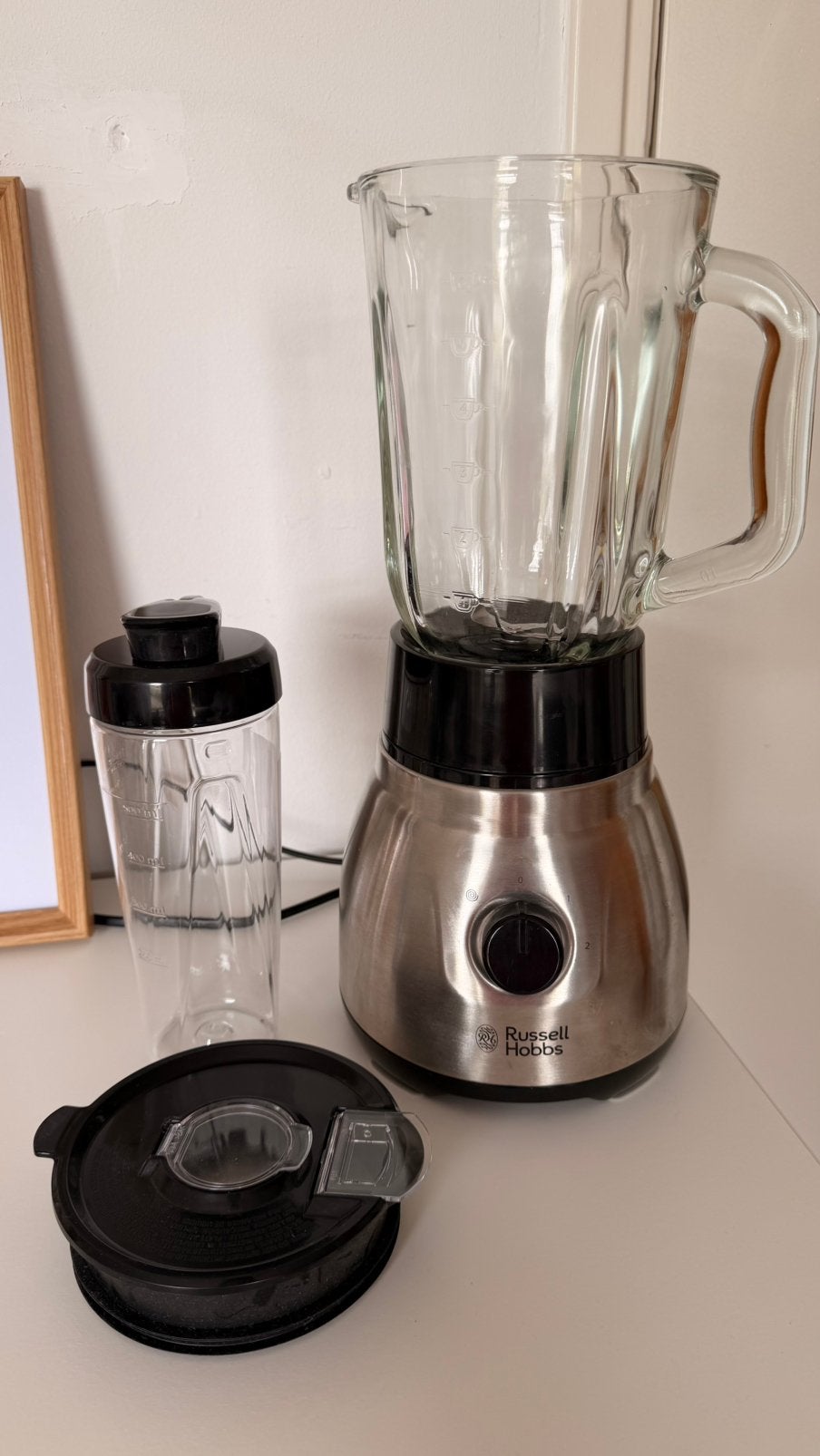 Russell Hobbs 2 in 1 blender (23821-56), Ophalen of Verzenden, Zo goed als nieuw, Blender