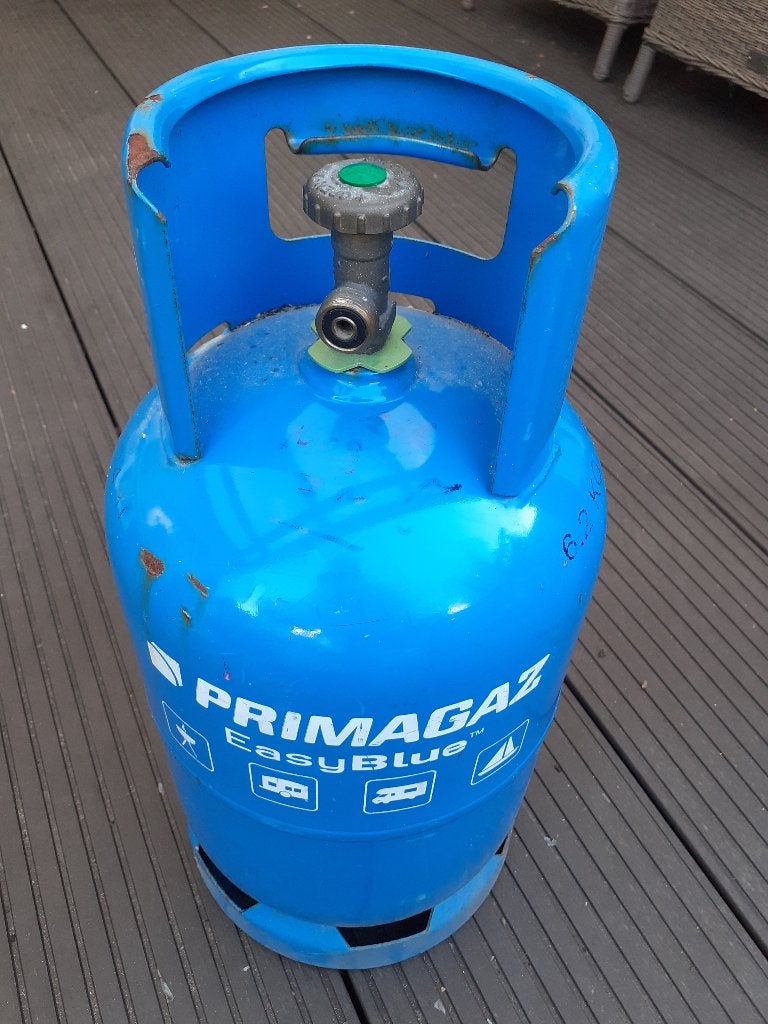 Gasfles Primagas Easy Blue  LEEG, Caravans en Kamperen, Ophalen, Gebruikt