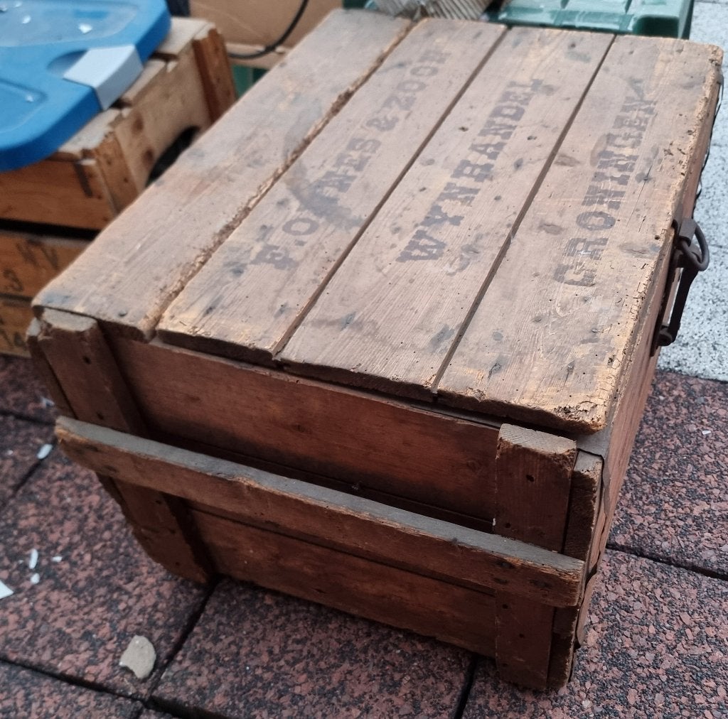Originele wijnkist F. Onnes & Zoon Groningen, Ophalen, Huis en Inrichting