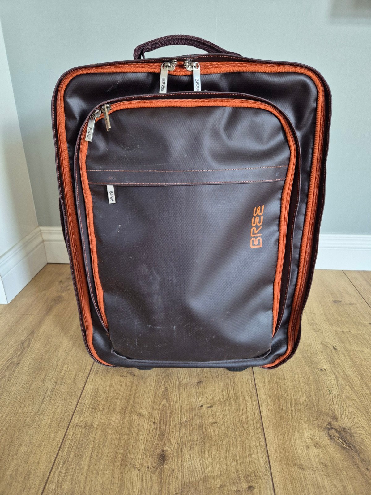 Bree handbagage koffer, Sieraden, Tassen en Uiterlijk, Koffers, Wieltjes, Gebruikt, 50 tot 60 cm, Leer