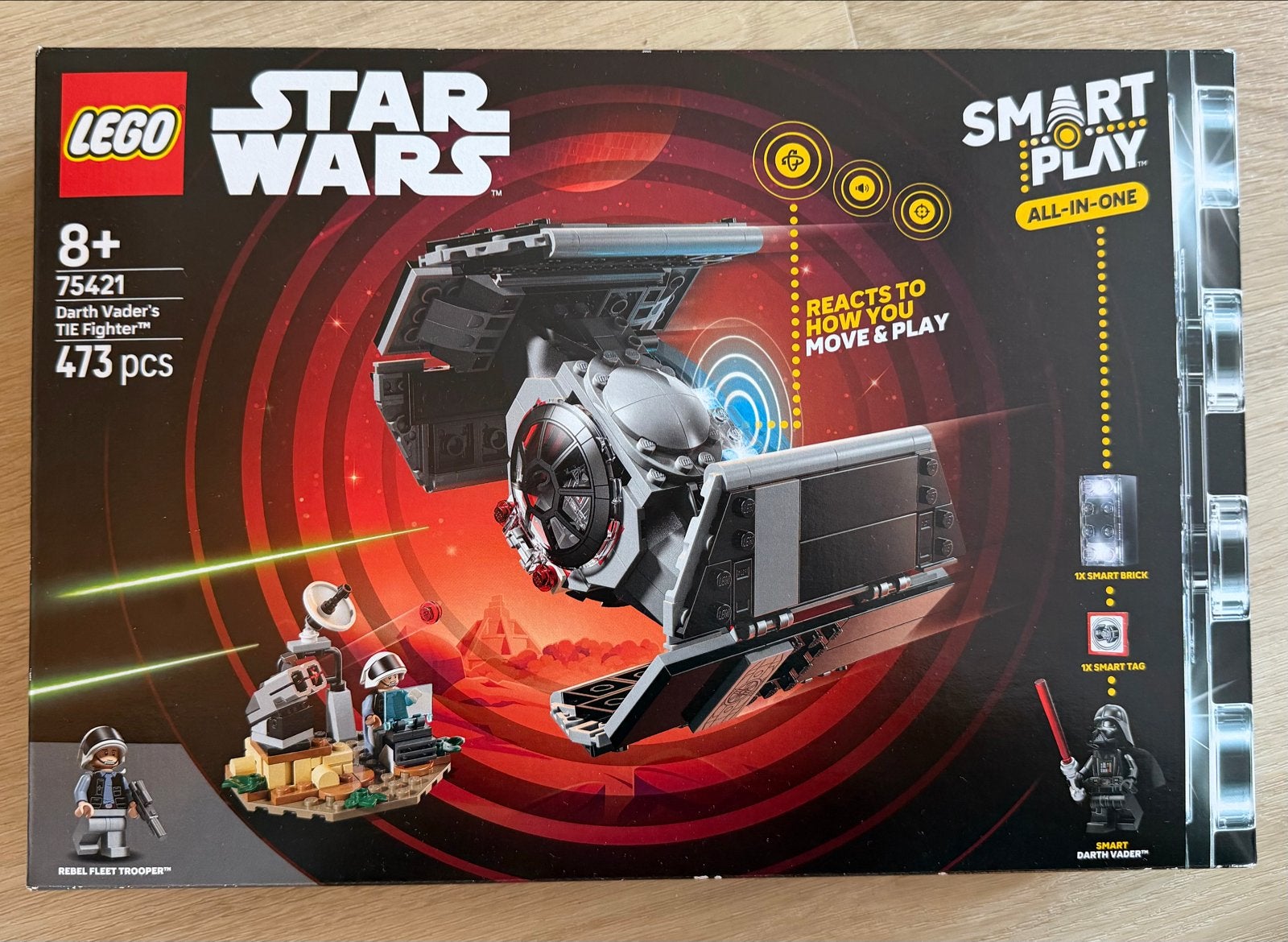 Lego Star Wars 75421 Darth Vader's TIE Fighter Smart Play, Star Wars, Lego, Nieuw, Ophalen of Verzenden