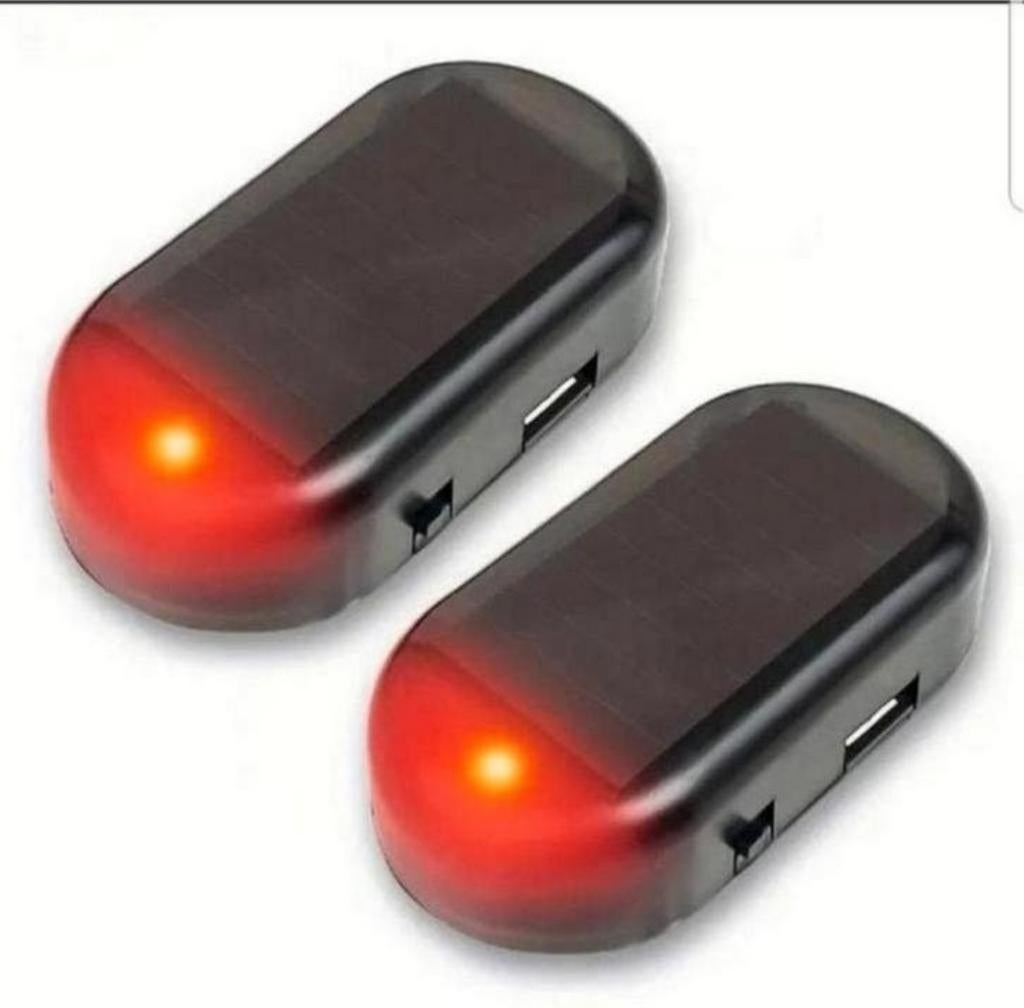 Auto Simulatie Alarm met Zonne-oplading USB Opladen bieden, Ophalen of Verzenden, Nieuw