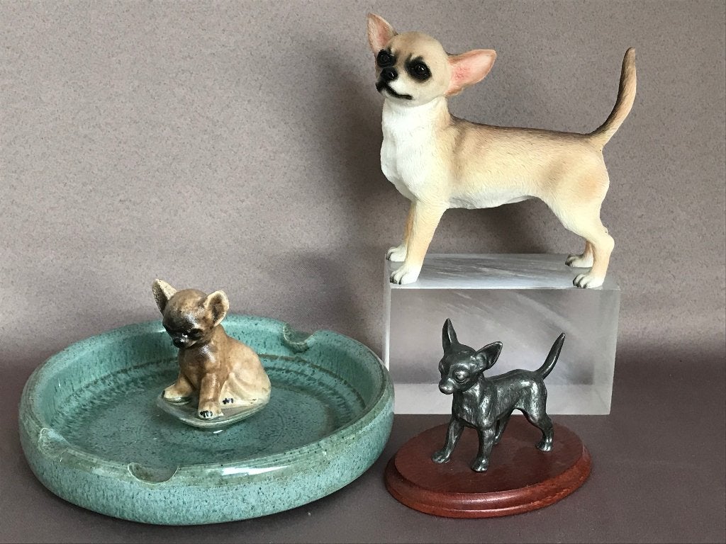 Chihuahua beeldjes, Verzenden, Zo goed als nieuw, Dier