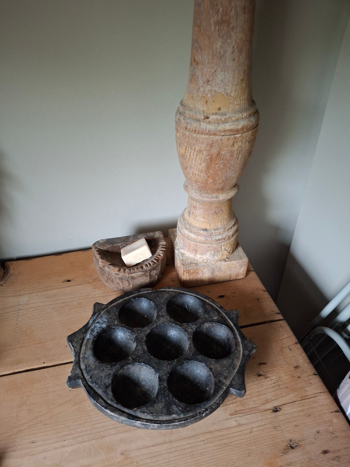 Antieke Poffertjesschaal / Decoratieschaal, Ophalen