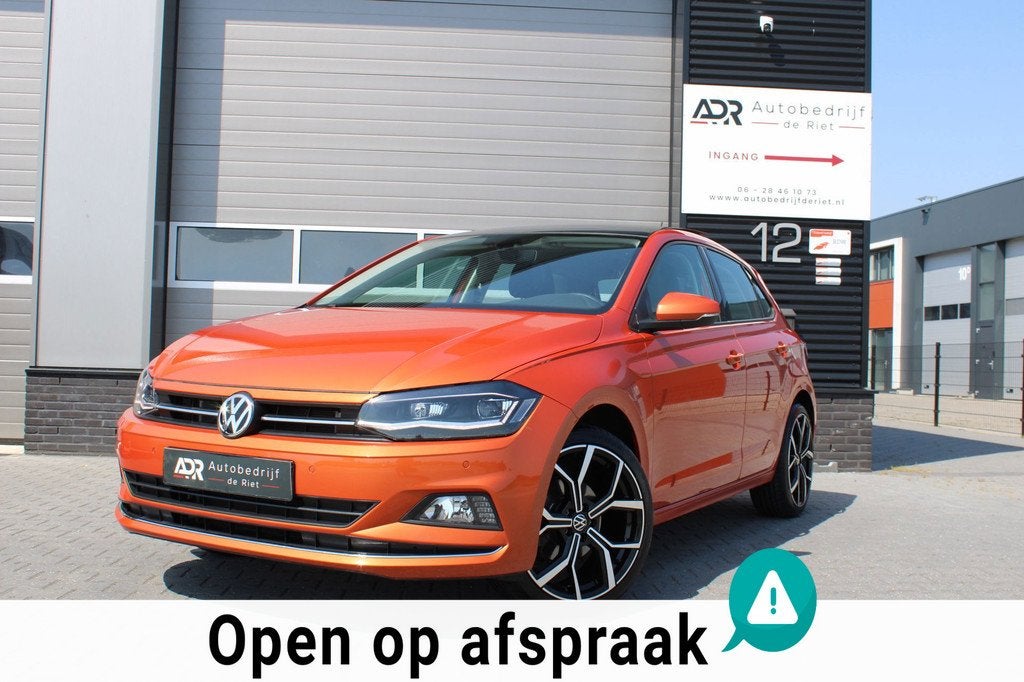 Volkswagen Polo 1.0 TSI DSG 116PK/PANO/CAMERA/LED/18''LM/ALC, Auto's, Gebruikt, Zwart, Overige kleuren, 1096 kg