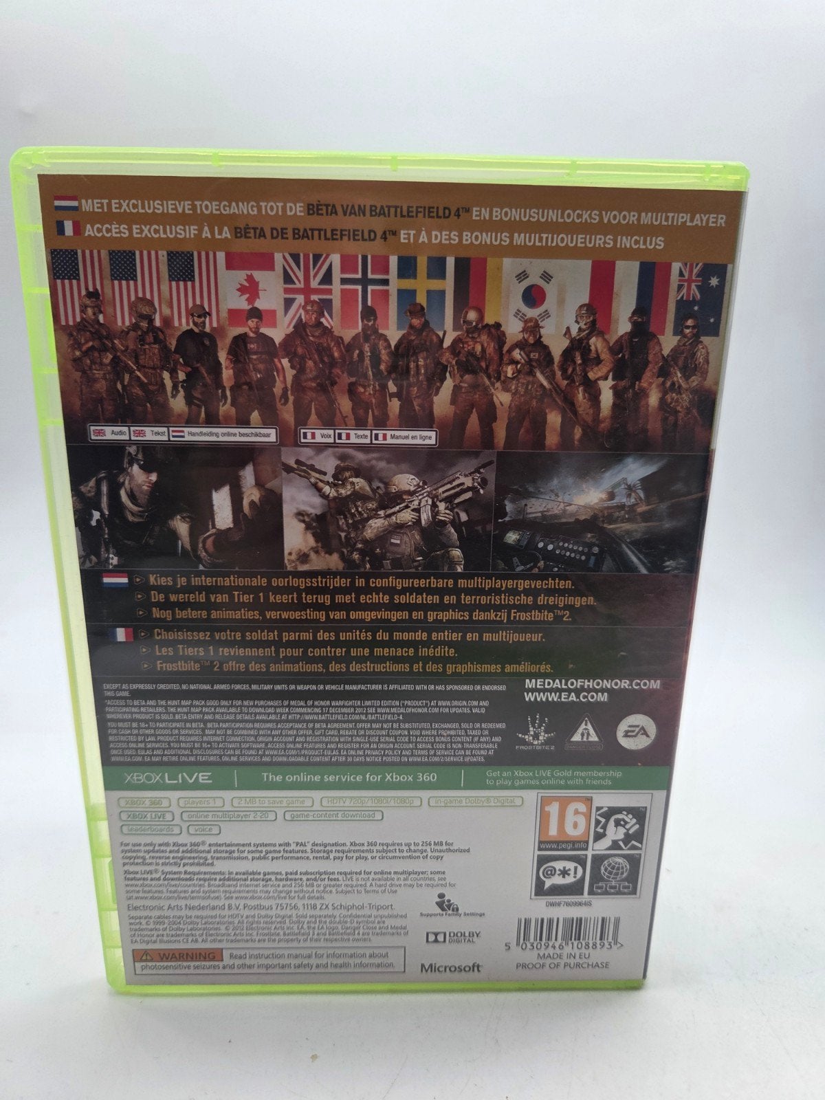 Medal of Honor Warfighter Limited Edition Xbox 360, Online, Shooter, Postbus 79756, 1018 ZX Schiphol-Rijk, Ophalen of Verzenden