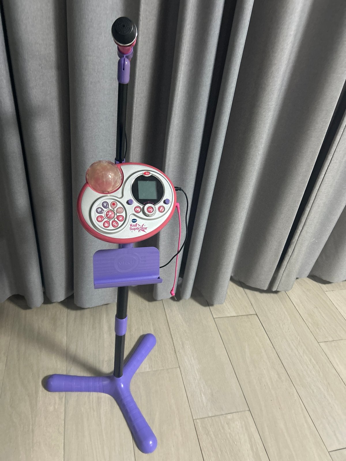 VTech Kidi Super Star karaoke set met microfoon, Audio, Tv en Foto, Ophalen of Verzenden, Gebruikt, Microfoon(s)