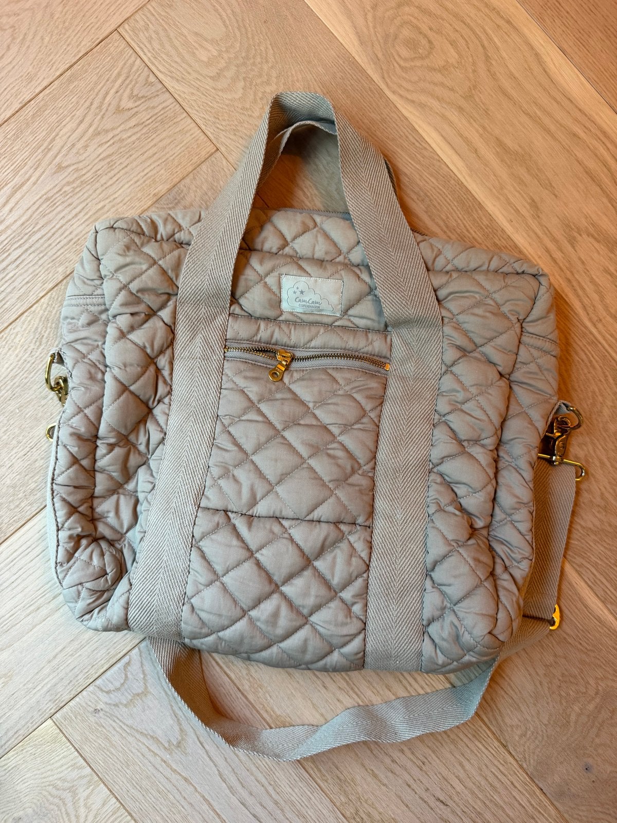 Cam Cam Copenhagen luiertas - Beige gewatteerd, Verzorgingstas, Overige merken, Zo goed als nieuw, Beige