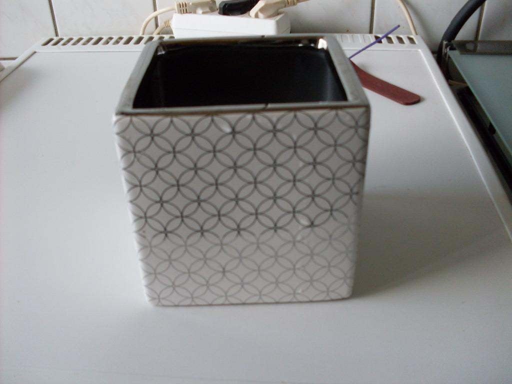 nog nieuwe luxe sier bloempot, Ophalen, Vierkant, Aardewerk, Binnen