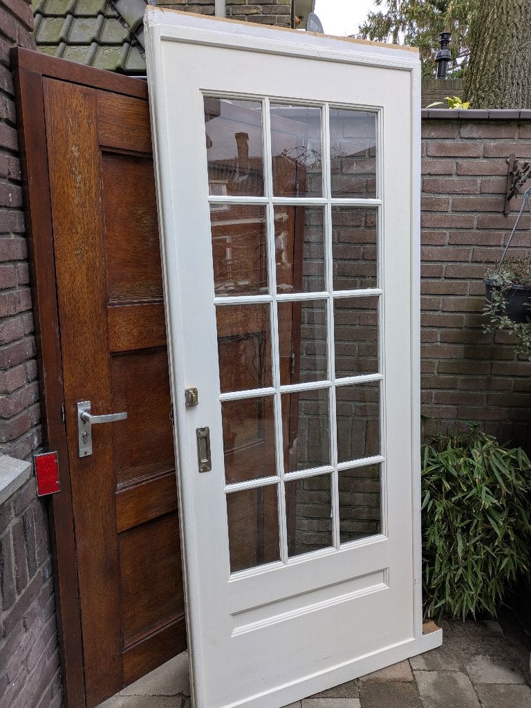 Ensuite schuifdeuren jaren 30, Ophalen, Gebruikt, 80 tot 100 cm, Binnendeur