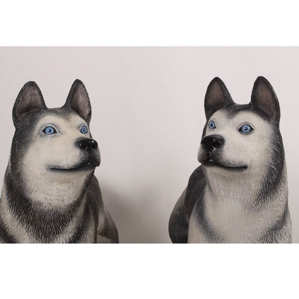 Husky hondenset beelden - set van 2 Lifesize, Verzamelen, Ophalen, Nieuw, Overige typen