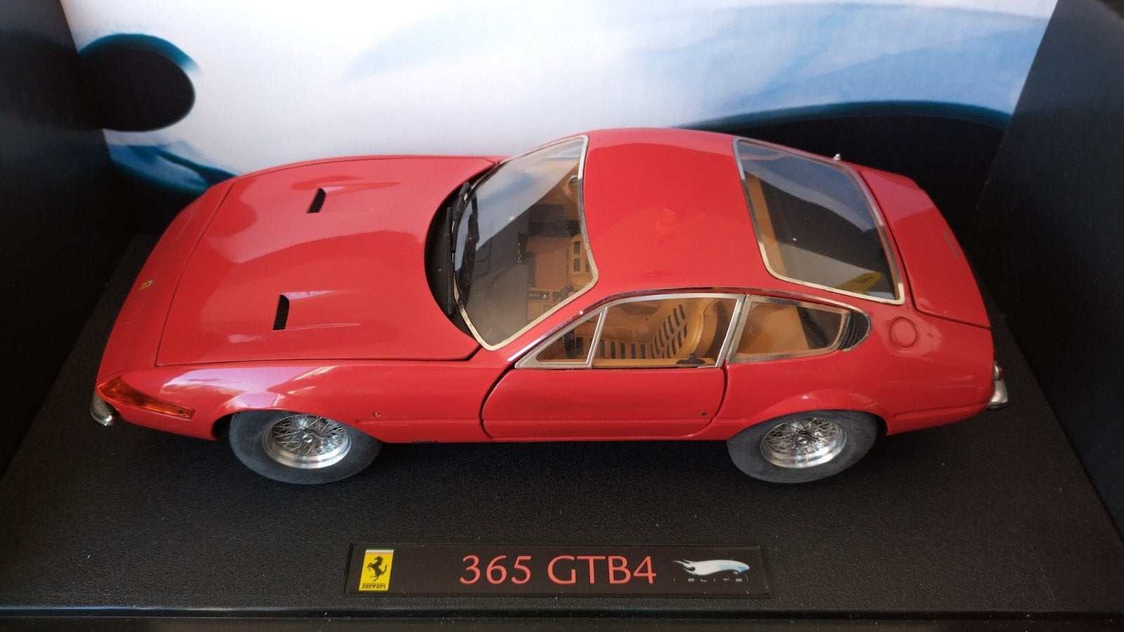 Ferrari 365 GTB 4 Daytona 1:18 Hotwheels Elite Pol, Auto, Verzenden, ., Nieuw