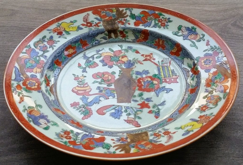 Om 1723 - 1735 Bord Verenigde Oost Indische Compagnie VOC, Ophalen of Verzenden