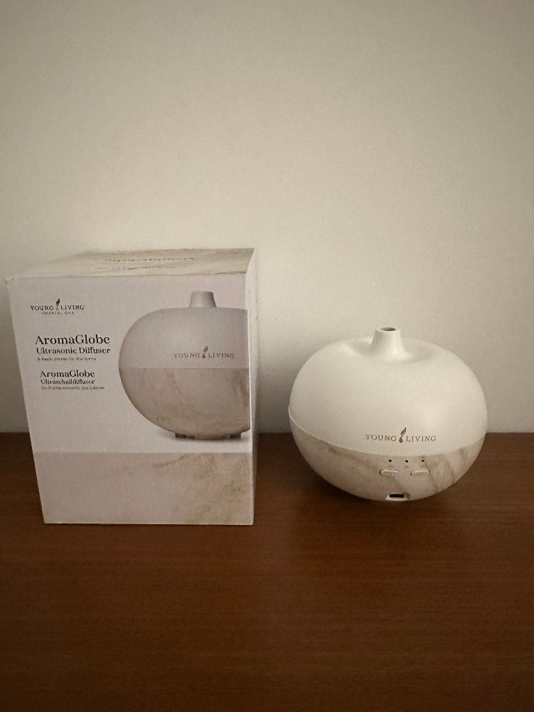 Young Living AromaGlobe Ultrasonic Diffuser (draadloos), Ophalen of Verzenden, Zo goed als nieuw, Aroma