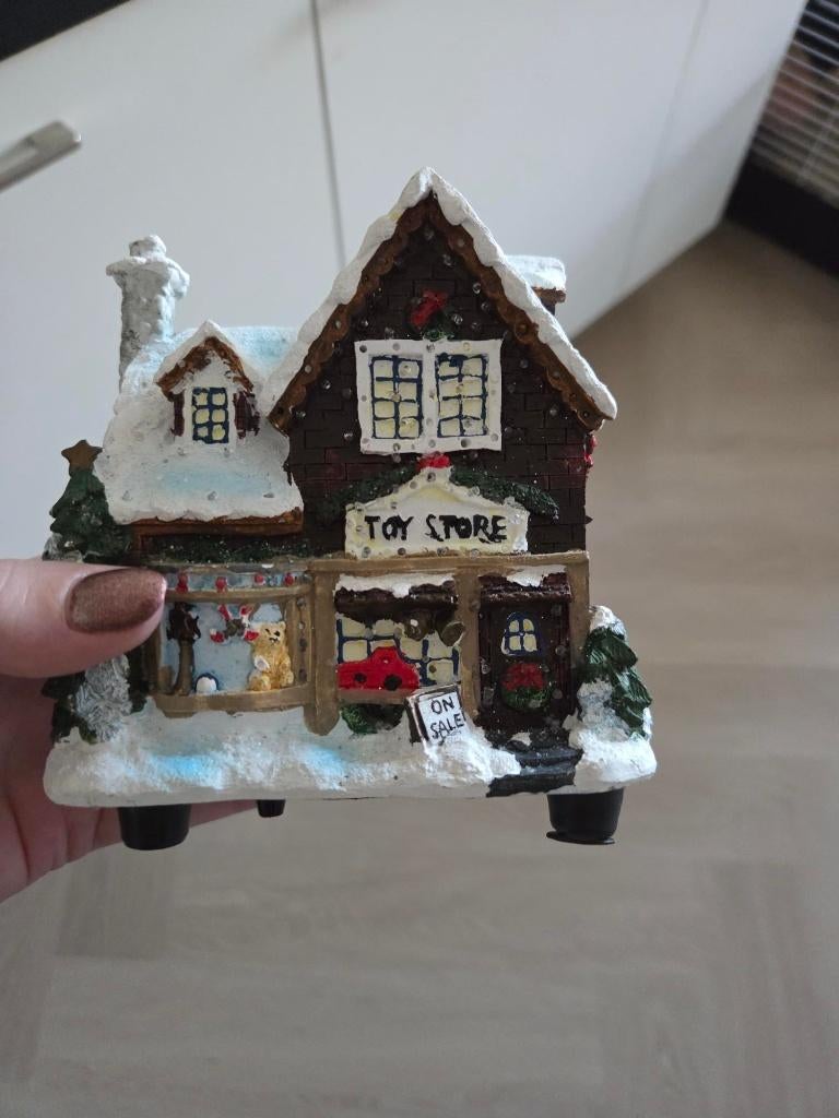 Kersthuisje met licht, Ophalen of Verzenden, Zo goed als nieuw