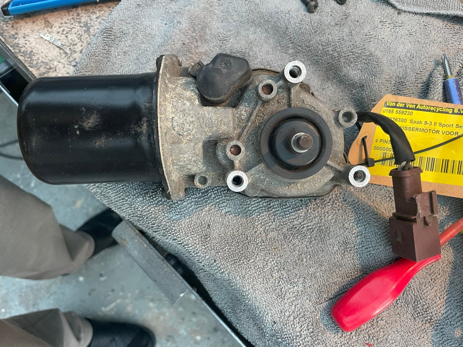 Saab 9-3 1.9tid ruitenwissermotor, Ophalen of Verzenden, Gebruikt