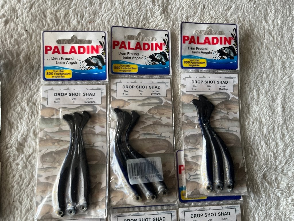 adv 138 / NIEUW mixset 12 pakjes dropshot shads PALADIN, Ophalen of Verzenden, Nieuw, Overige typen