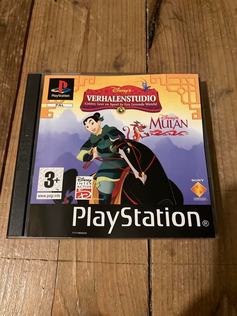 PS One MULAN PlayStation 1 Disney, Avontuur en Actie, Gebruikt, 1 speler, Ophalen of Verzenden