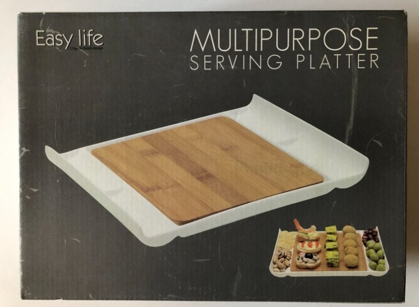 Porseleinen Serving Platter Bamboe plank. Nieuw in doos., Huis en Inrichting, Keuken | Keukenbenodigdheden, Ophalen of Verzenden