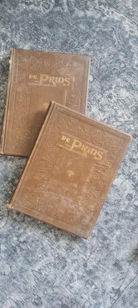 2 Antieke Boeken 'De Prins' Geïllustreerde Bladen, Ophalen of Verzenden, Onbekend