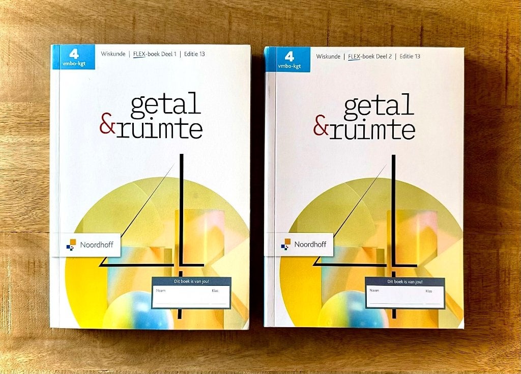 Getal & Ruimte 4 VMBO-KGT Deel 1 & Deel 2 Wiskunde Editie 13, VMBO, Nieuw, Ophalen of Verzenden, Wiskunde B