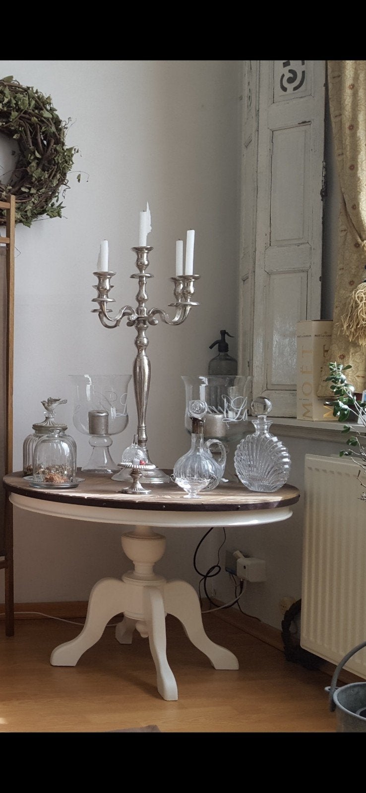 Riviera Maison  Bijzettafel - Gebruikt, Huis en Inrichting, Tafels | Eettafels, Gebruikt, 50 tot 100 cm, Tot twee personen, Landelijk, Klassiek