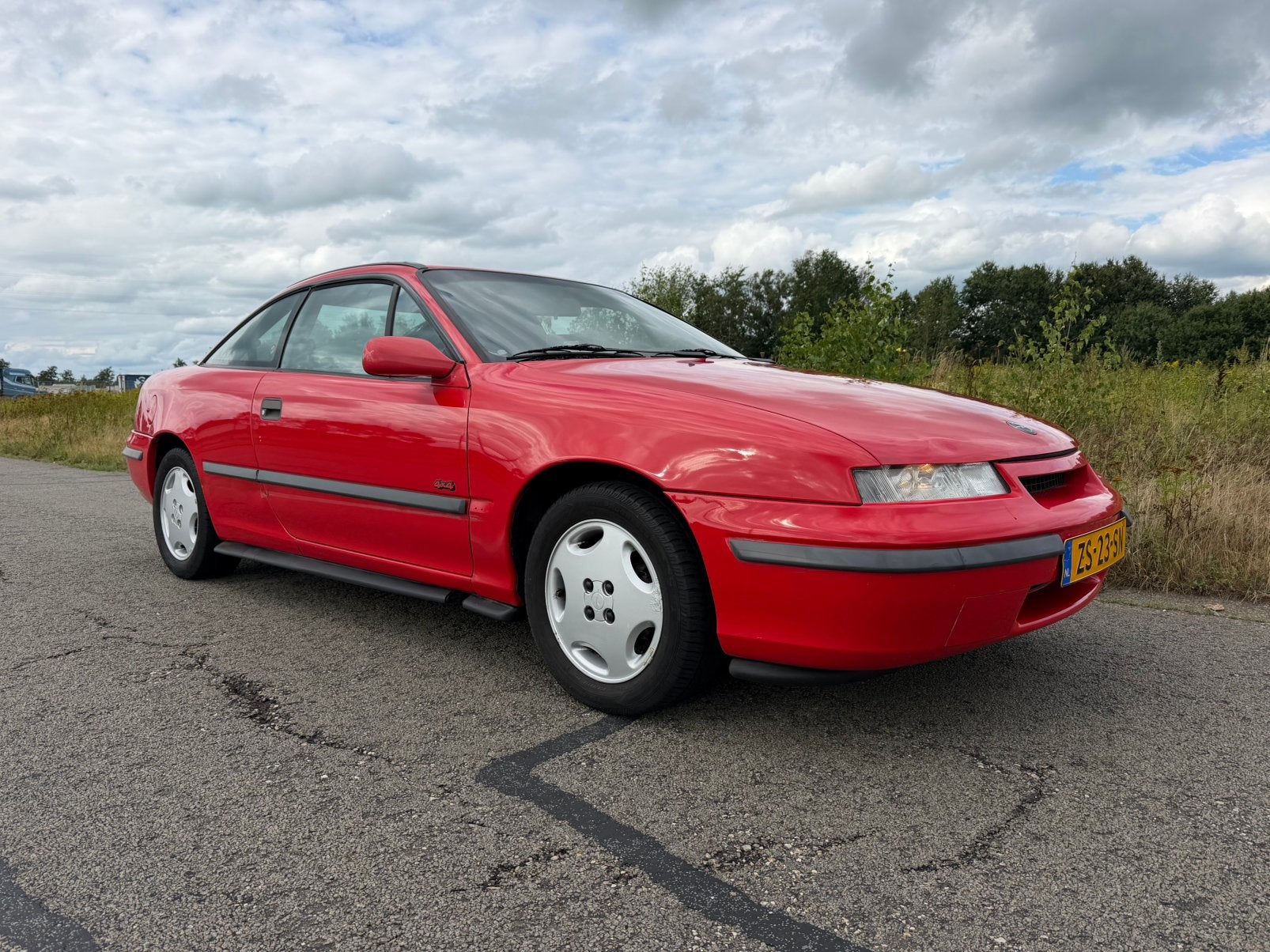 Opel Calibra 2.0 I 16V 4WD U9 1991 Rood, 1998 cc, Calibra, Zwart, 4 cilinders