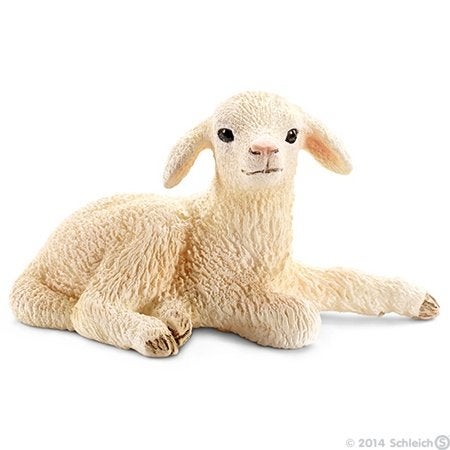 Schleich 13745 lammetje, dierfiguur, Verzamelen, Dierenverzamelingen, Verzenden, Gebruikt, Boerderijdier, Beeldje of Figuurtje