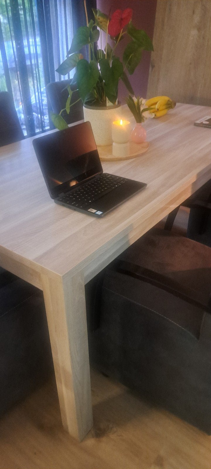 Eettafel 1.80/90 met lichte gebruikerssporen, Huis en Inrichting, Ophalen, Gebruikt, 50 tot 100 cm, 150 tot 200 cm