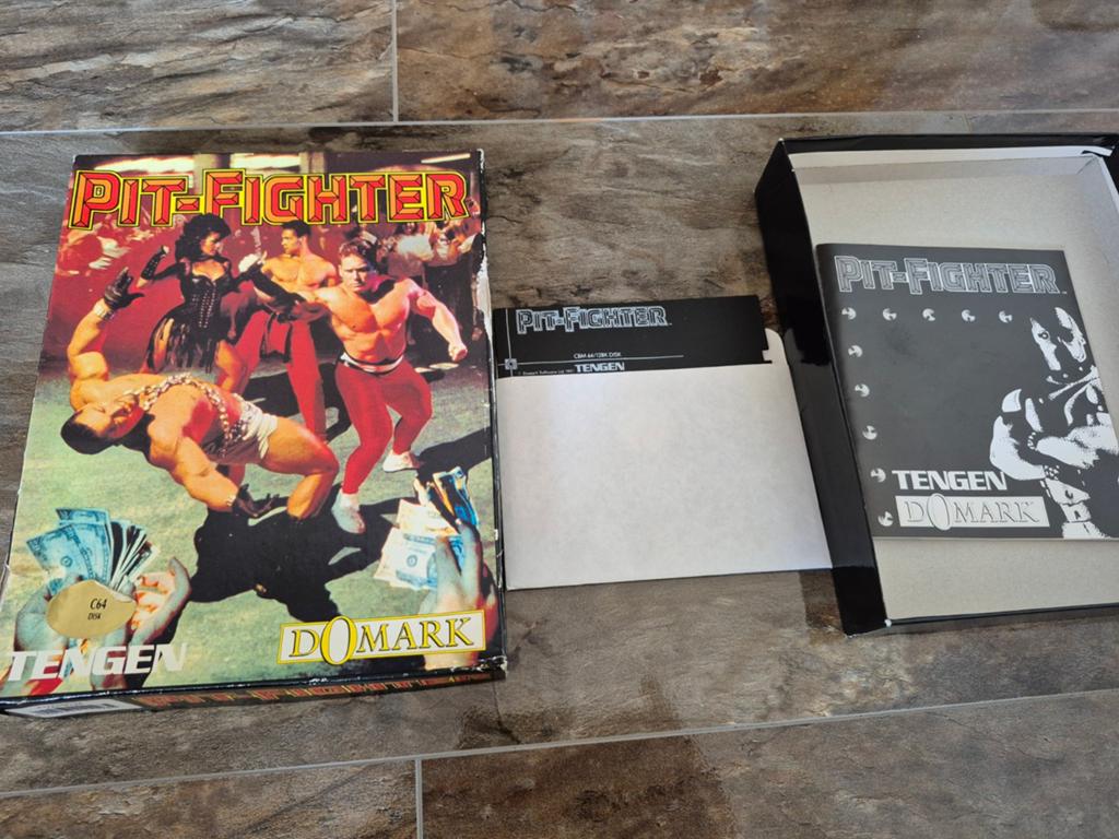 Commodore 64 C64 Pit-Fighter Big Box Disk Game, Gebruikt, Vechten, 1 speler, Ophalen of Verzenden
