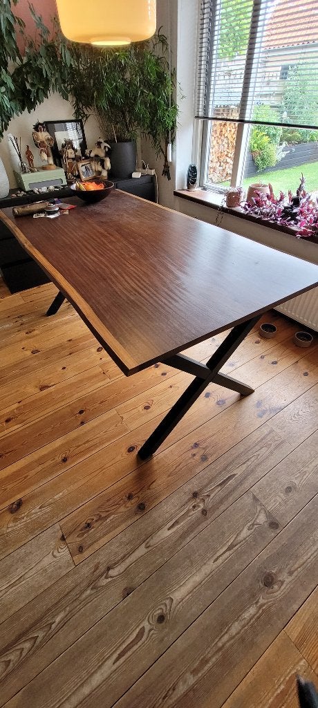Boomstam tafel, Ophalen, 50 tot 100 cm, Zo goed als nieuw, 150 tot 200 cm