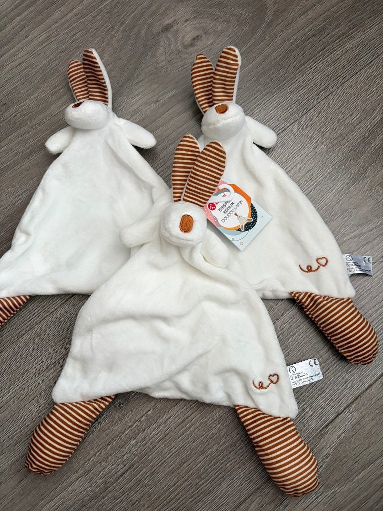 G044 Bambino konijn konijntje wit bruin, Kinderen en Baby's, Speelgoed | Knuffels en Pluche, Ophalen of Verzenden, Zo goed als nieuw