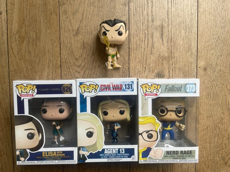 Funko Pop! Verzameling: Elisa, Agent 13, Nerd Rage, Ophalen of Verzenden, Zo goed als nieuw