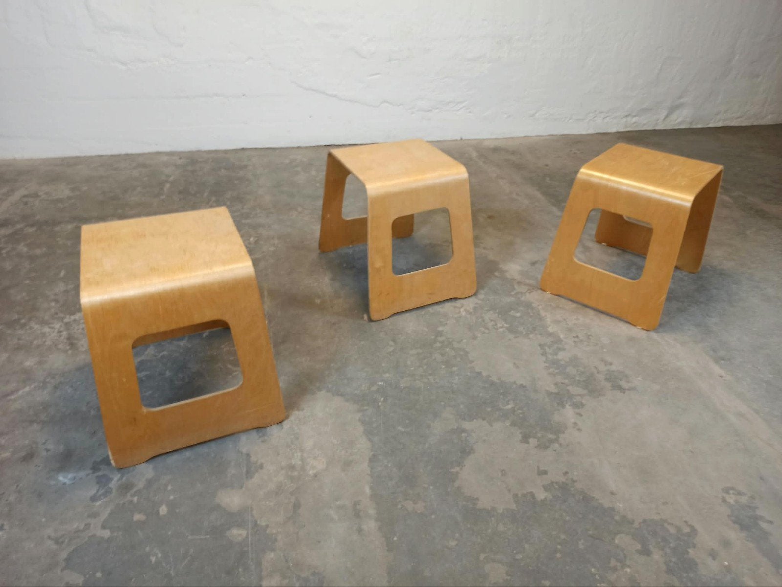 set van 3 Benjamin bentwood krukjes, IKEA, Ophalen, Tweedehands, Tweedehands, Hout