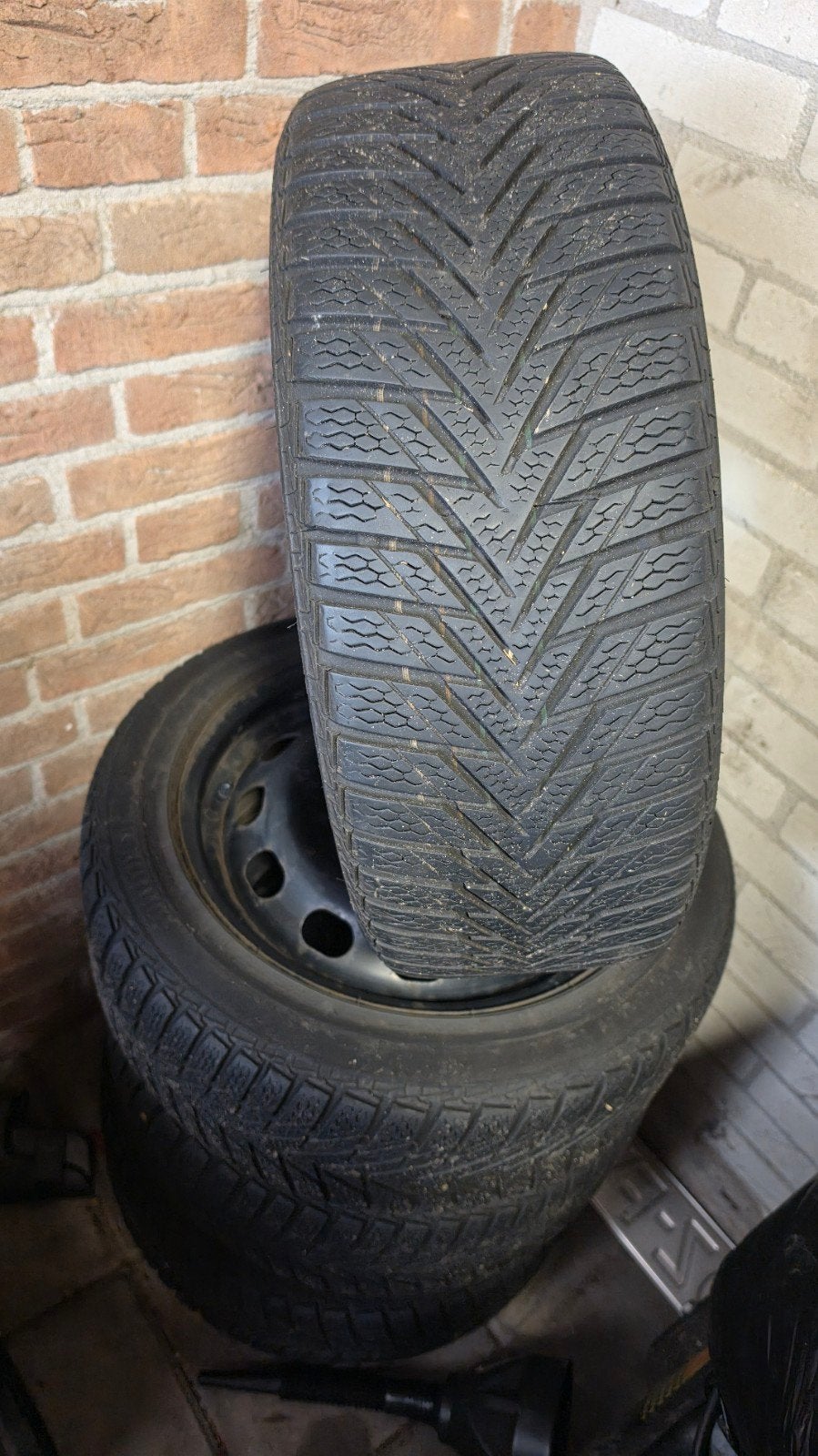Continental Winterbanden Ford 4x108 195/50 R15 Incl. TMPS, Auto-onderdelen, Banden en Velgen, Ophalen, Gebruikt, 15 inch, Banden en Velgen