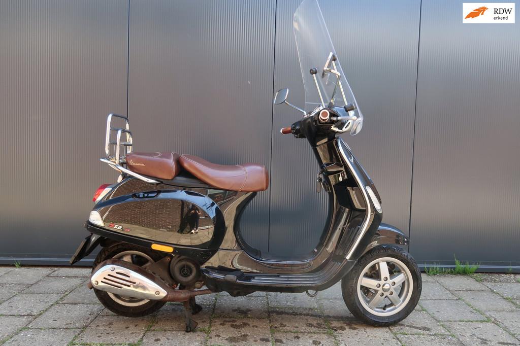 Vespa Snorscooter LX 2T *2e Eigenaar *Onderhouden *Bruine za, Gebruikt, Benzine, Vespa