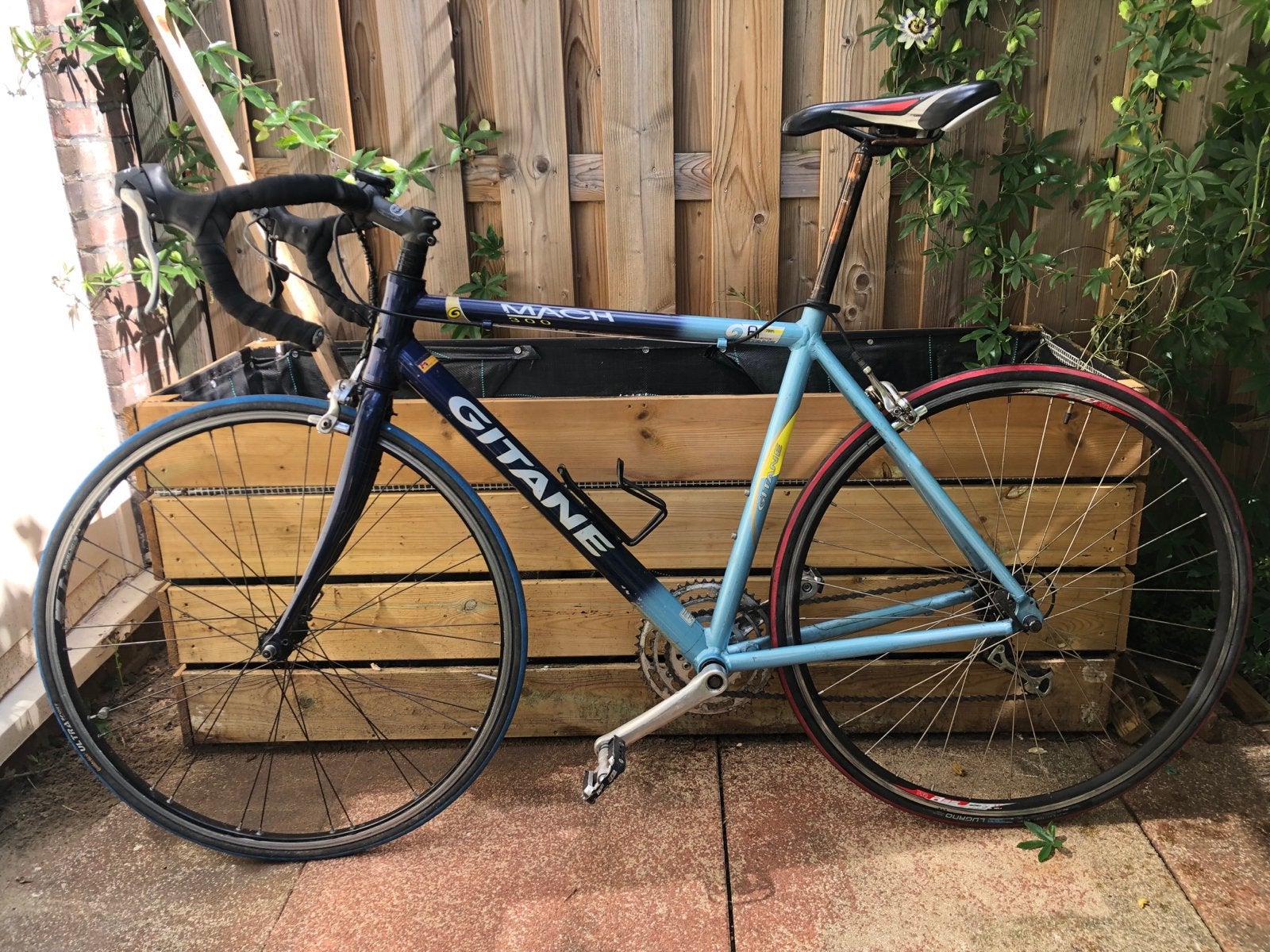 Racefiets Gitane Mach 300 - Framehoogte 53cm, Fietsen en Brommers, Fietsen | Racefietsen, Gebruikt, Velgrem, Aluminium, 49 tot 53 cm