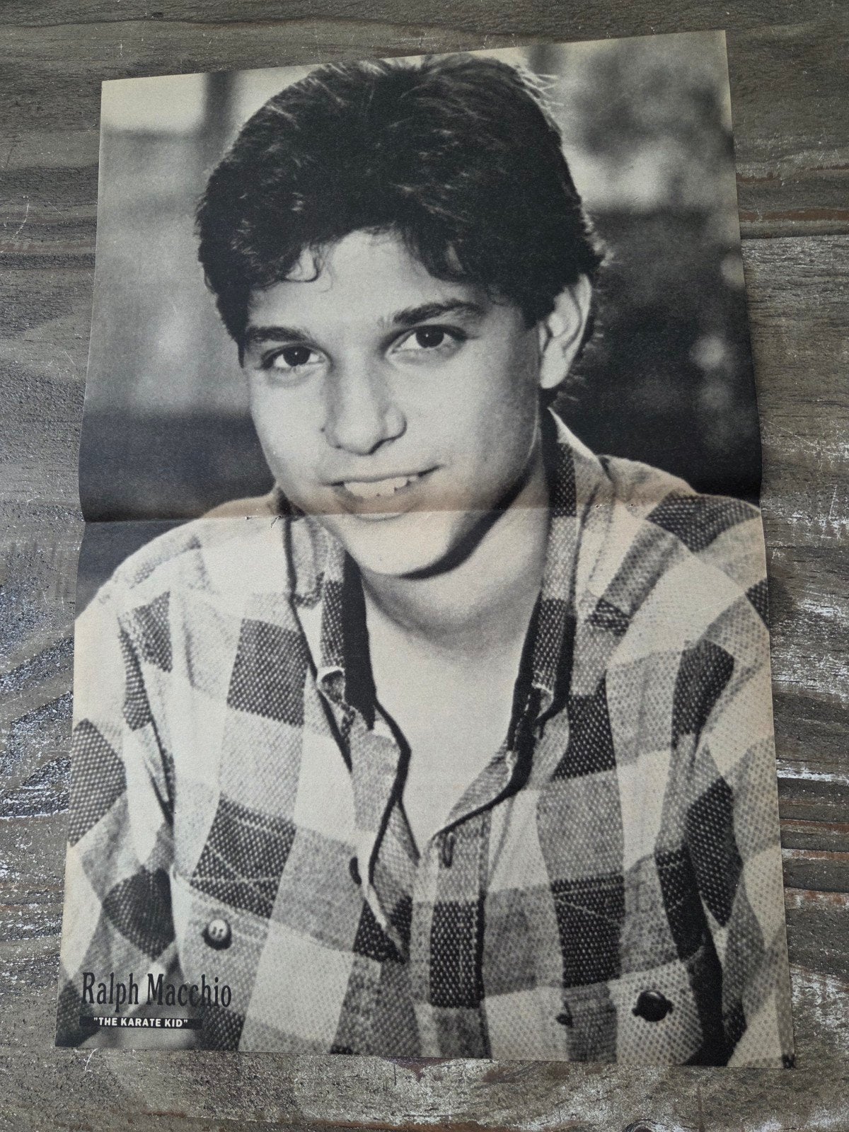 Vintage poster Ralph Macchio - The Karate Kid, Verzamelen, Rechthoekig Staand, Ophalen of Verzenden, Zo goed als nieuw, A1 t/m A3