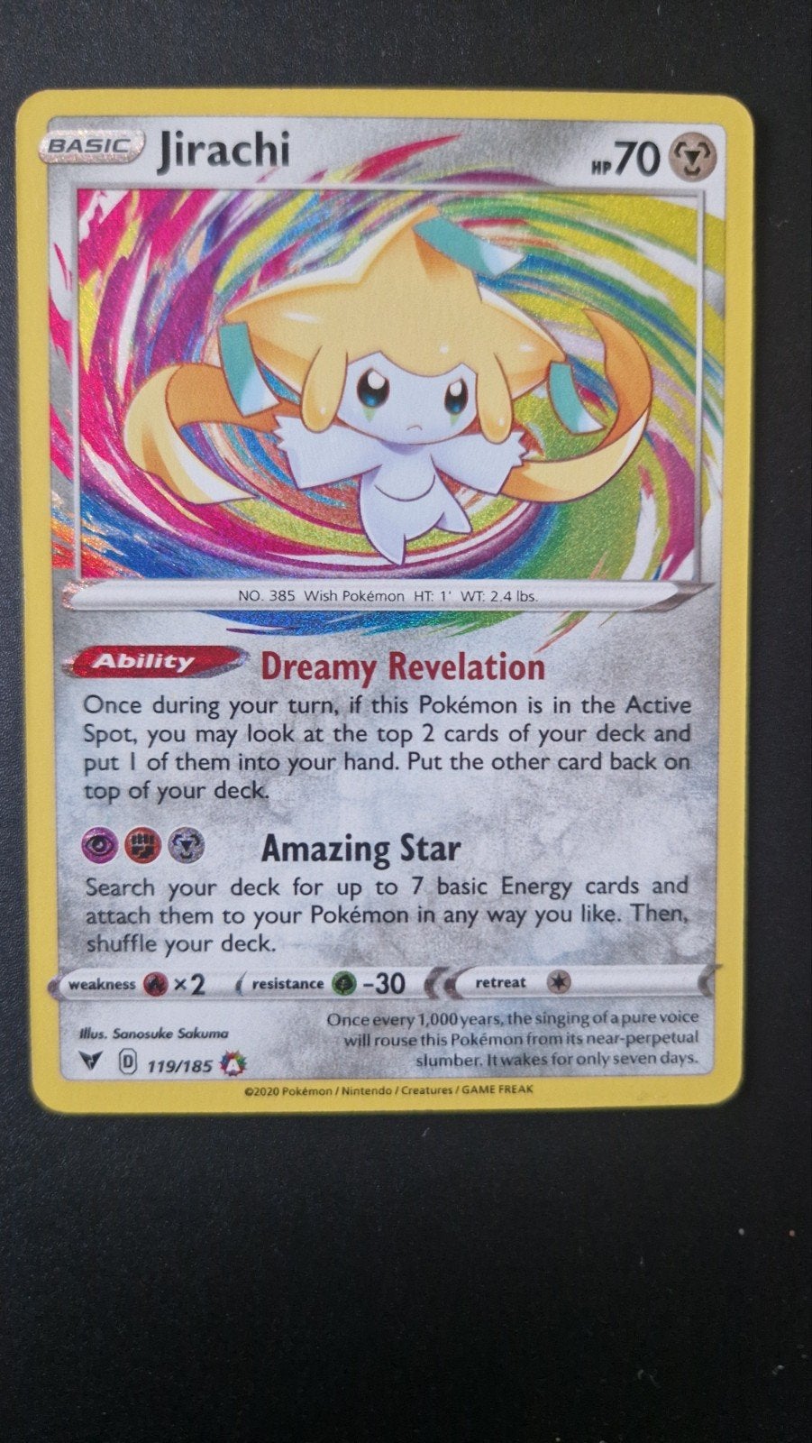 Jirachi 119/185 Vivid Voltage Pokemon, Hobby en Vrije tijd, Verzamelkaartspellen | Pokémon, Ophalen of Verzenden, Zo goed als nieuw