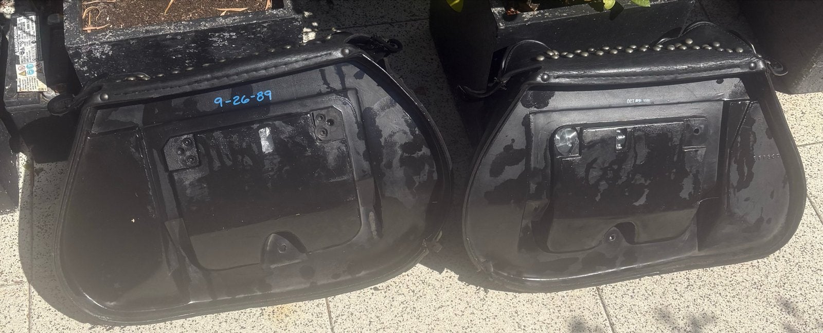 Harley Davidson Leren Zadeltassen - Gebruikt, Ophalen of Verzenden, Gebruikt