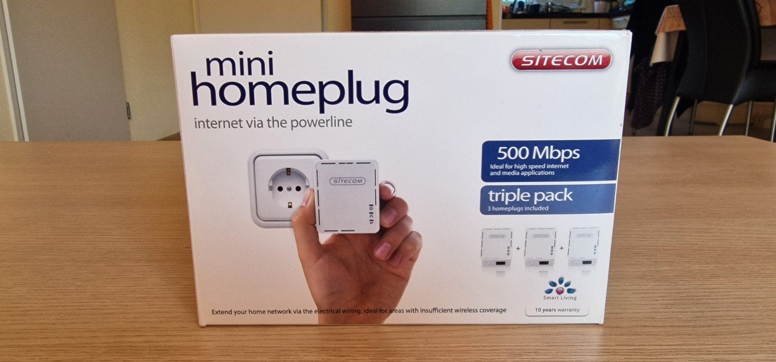 Sitecom Mini Homeplug 500 Mbps Triple Pack, Ophalen, Zo goed als nieuw, Router, Sitecom